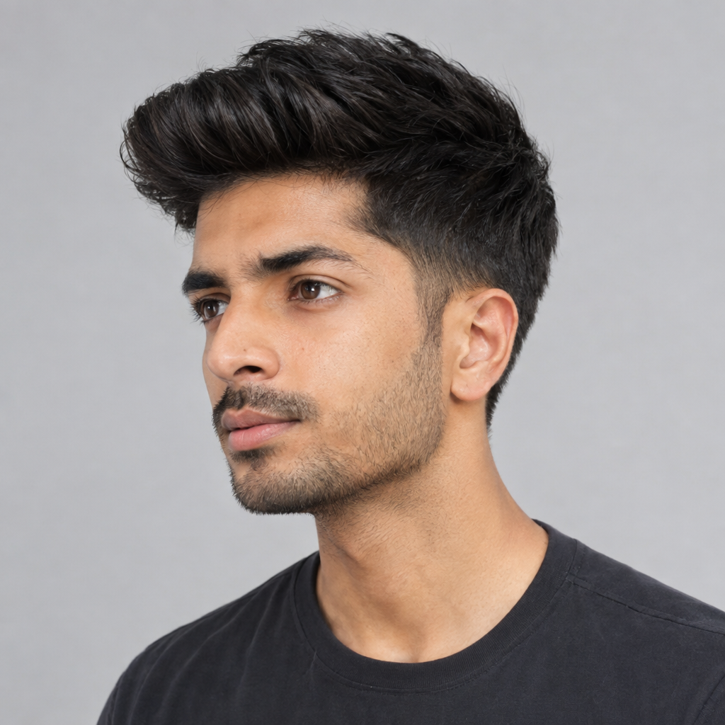 Neat quiff formal haircut for men