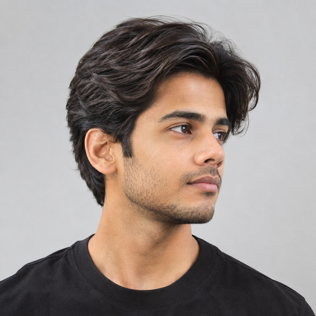 Bro flow medium formal hairstyle for men
