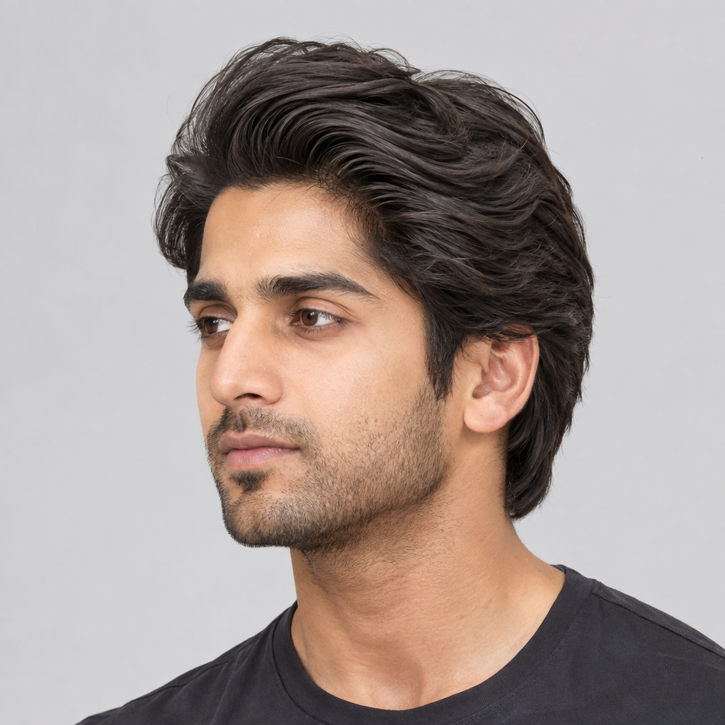 Layered medium formal hairstyle for men