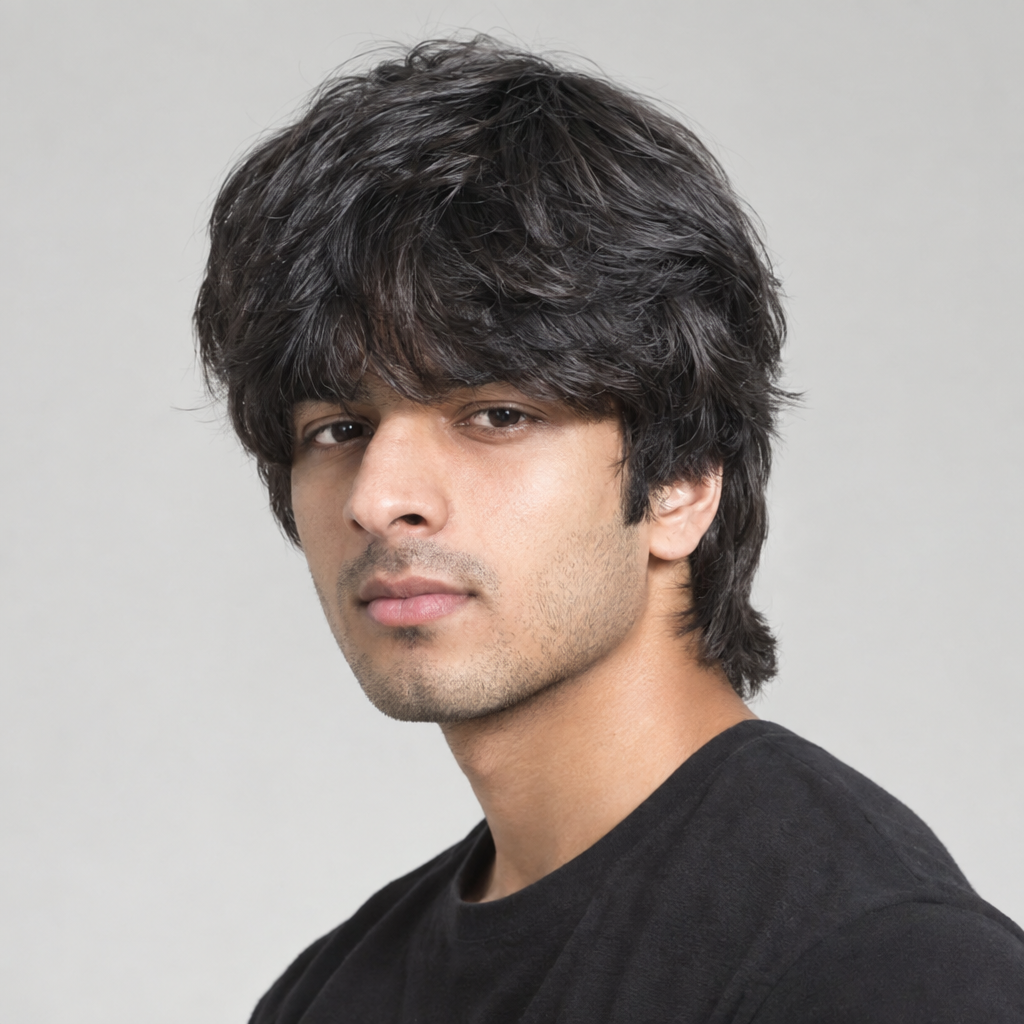 Long mop-top hairstyle for men