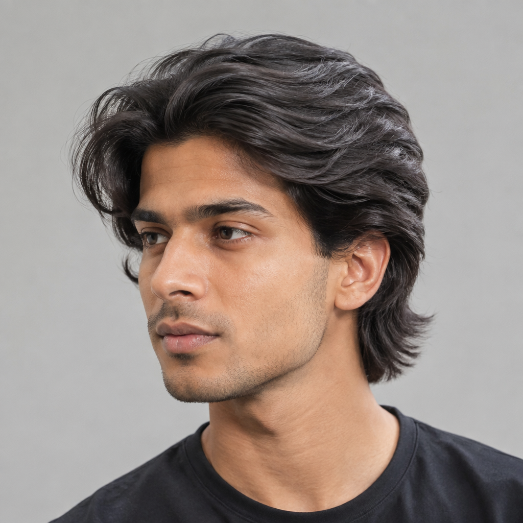 Bro flow hairstyle for men with long hair