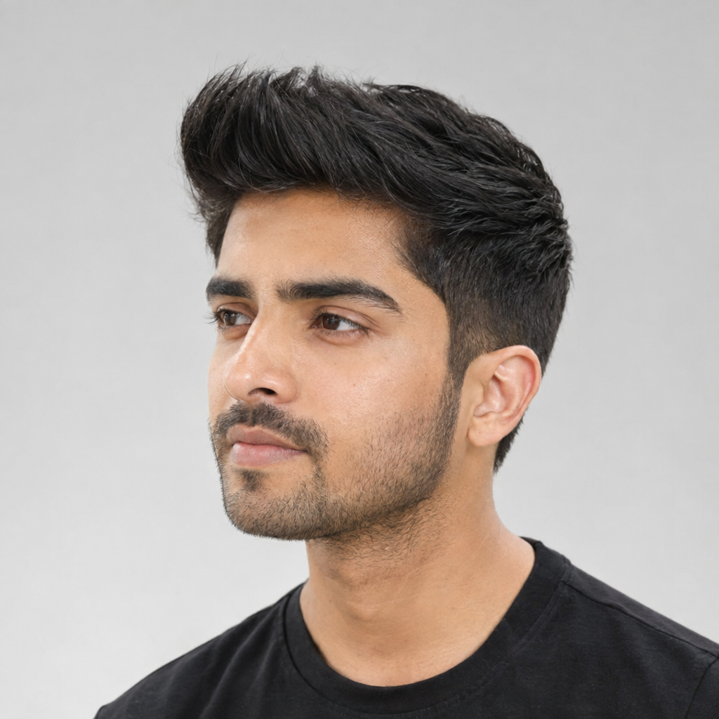 Short quiff hairstyle for men