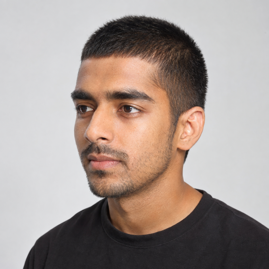 Low-maintenance burr cut for men