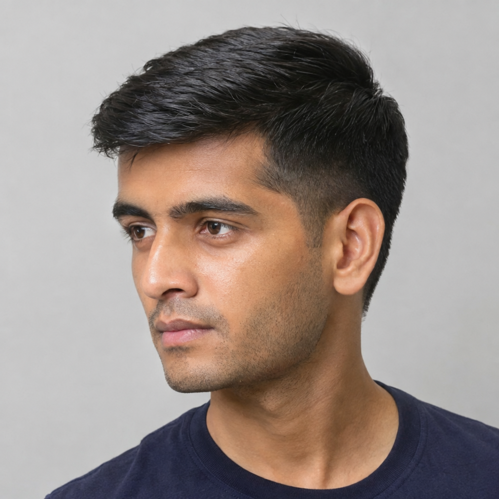 Smart Ivy League short haircut for men