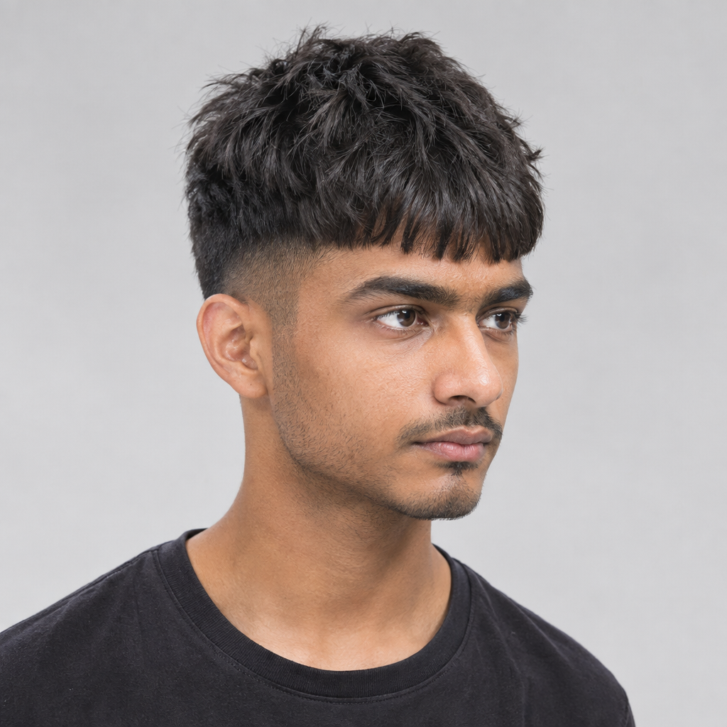 French crop short hairstyle for men