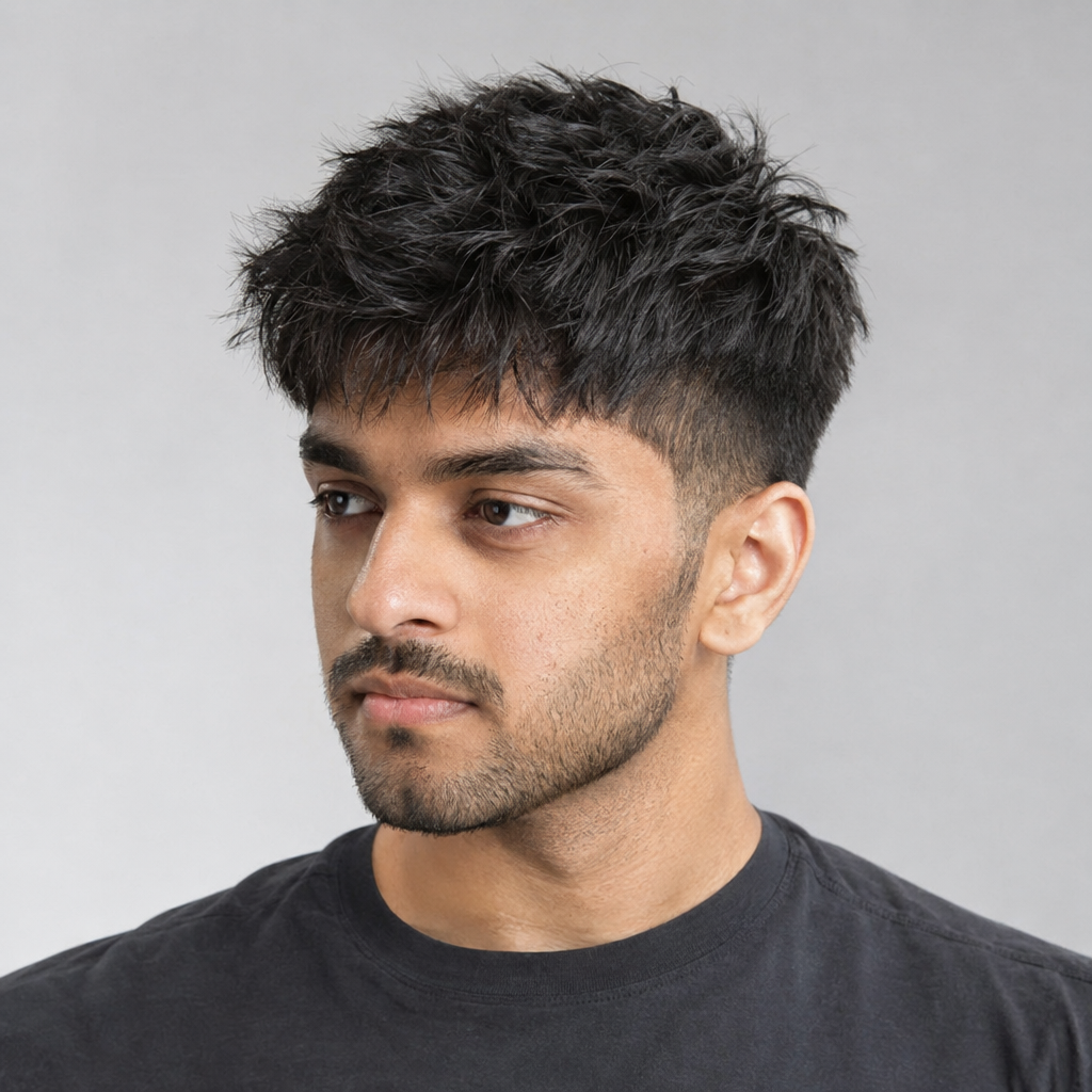 Textured crop haircut for men
