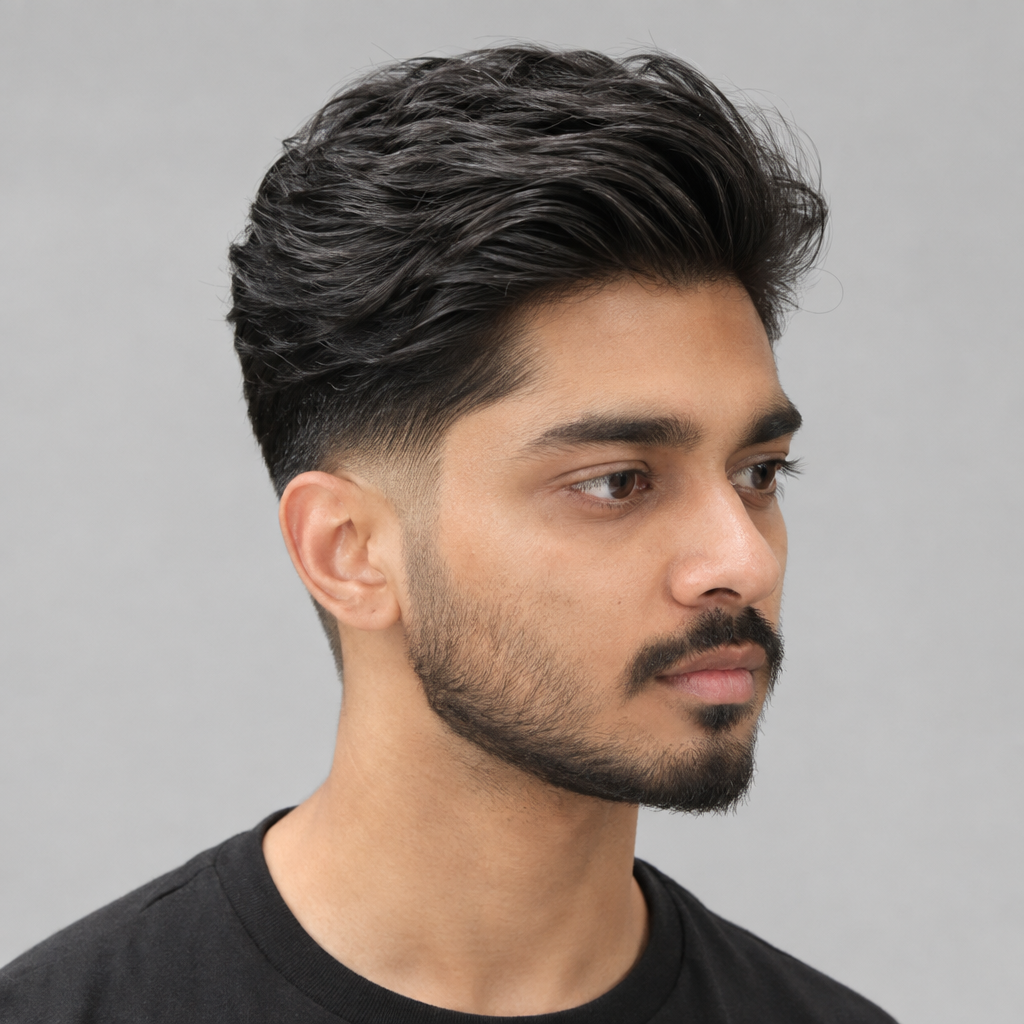 Slick back with taper for men